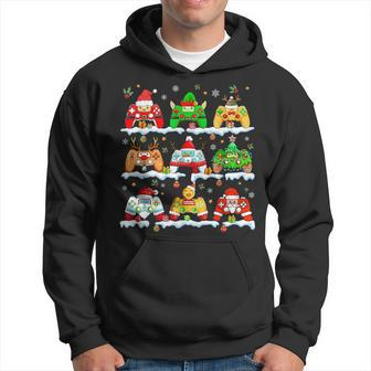 Boys Christmas Santa Elf Snowman Gaming Controllers Gamer Hoodie - Seseable