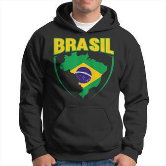 Brasil Sport Soccer Football Brazilian Flag Hoodie - Monsterry UK
