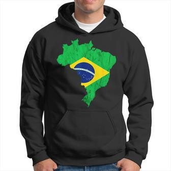 Brazil Map Brazilian Flag Trip Brasileiro Bandeiro Do Brasil Hoodie - Monsterry AU