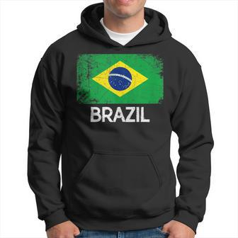 Brazilian Flag Vintage Made In Brazil Hoodie - Monsterry