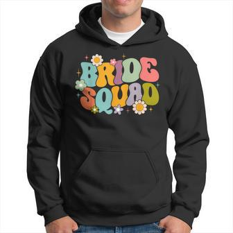 Bride Squad Bridesmaid Proposal Bridal Shower Wedding Party Hoodie - Monsterry