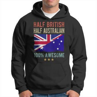 Britain Australia Flag Half British Half Australian Flag Hoodie - Thegiftio UK