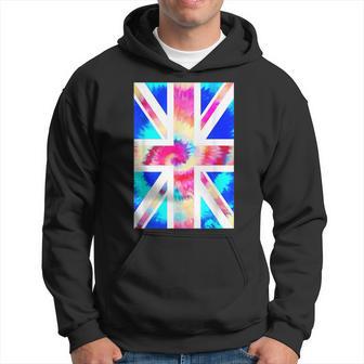 British Flag Tie Dye Union Jack United Kingdom Hippie Punk Hoodie - Monsterry DE