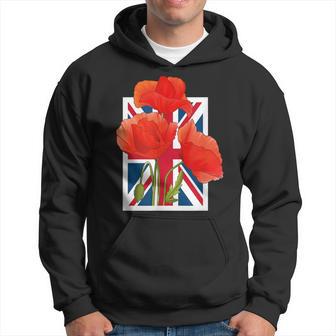 British Legion Poppy Flag Hoodie - Thegiftio UK