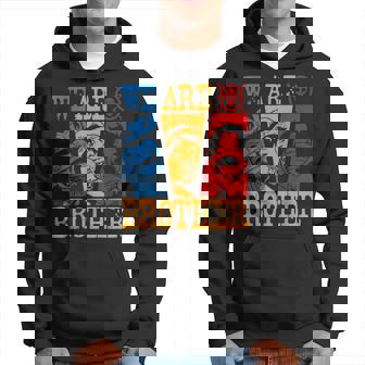 We Are Brother Ace-Sabo-Luffy Straw Hatted Pirate Graphic Hoodie | Seseable UK