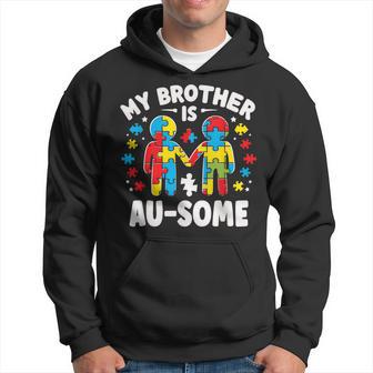 My Brother Is Awesome Autism Awareness Colorful Hoodie - Monsterry UK