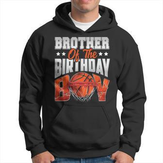 Brother Basketball Birthday Boy Family Baller B-Day Party Hoodie - Seseable