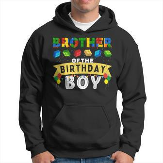 Brother Of The Birthday Boy Building Blocks Master Builder Hoodie - Monsterry