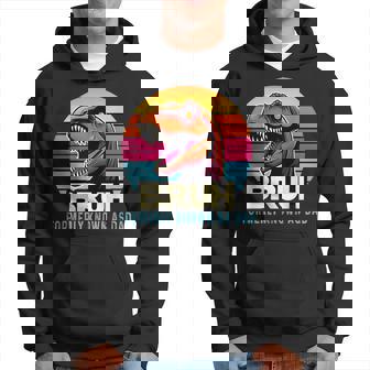 Bruh Formerly Known As Dad Dinosaur Father's Day Hoodie - Thegiftio