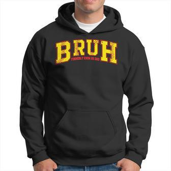 Bruh Formerly Known As Dad Softball Dad Father's Day Hoodie - Thegiftio UK