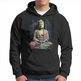 Buddhist Monk Yin Yang Zen Meditation Buddha Hoodie - Seseable