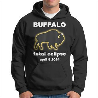 Buffalo Eclipse Outline April 8 2024 Total Eclipse Buffalo Hoodie | Mazezy