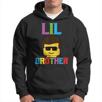 Building Blocks Lil Brother Master Builder Matching Family Hoodie - Seseable