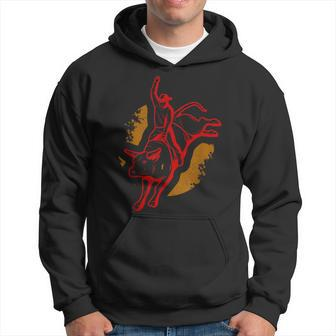 Bull Riding Rodeo Country Ranch Cowboy Bull Rider Hoodie - Monsterry AU