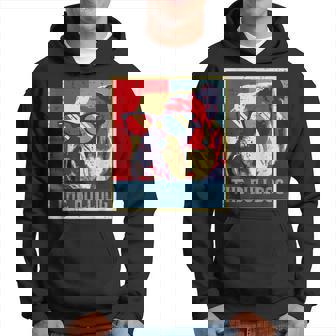 The Bulldog Retro Poster Vintage Pet Dog Lover Owner Hoodie - Thegiftio