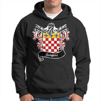 Burgess Coat Of Arms Surname Last Name Family Crest Hoodie - Seseable