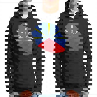 Cadeau Pour Réunionnais Drapeau Carte Ile De La Reunion 974 Sweat à capuche - Cadeauxyz