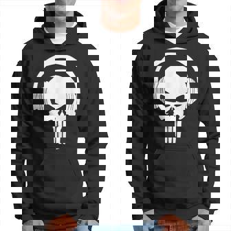 Calavera Dj Con Cascos Dj Skull Headphones Sudadera - Regaloses