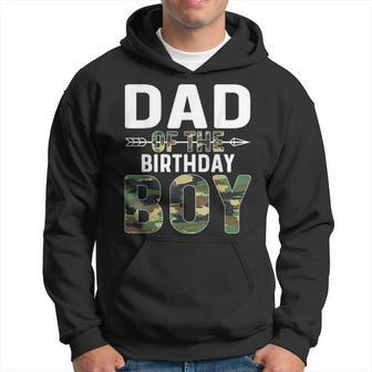 Camouflage Dad Of The Birthday Boy Hoodie - Monsterry
