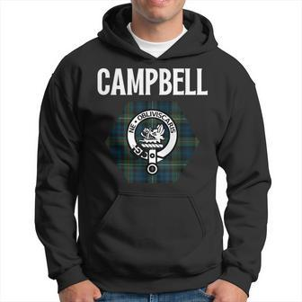 Campbell Clan Scottish Name Coat Of Arms Tartan Hoodie - Seseable