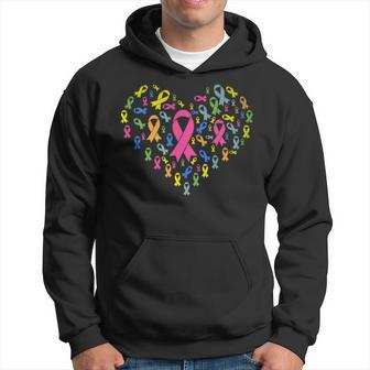 Cancer Sucks In Every Color Cancer Ribbon Colors Hoodie - Seseable