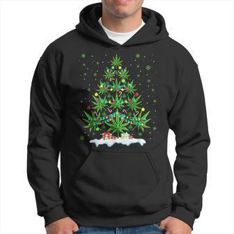 Cannabis Christmas Tree Xmas Smoking Weed Marijuana Hoodie - Monsterry UK