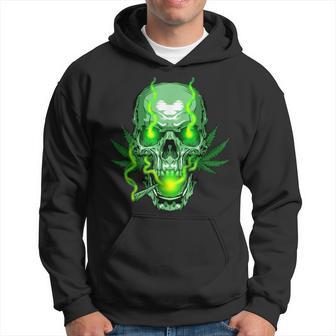 Cannabis Skull Skeleton Dead Head Death Cool Weed Idea Hoodie - Monsterry AU