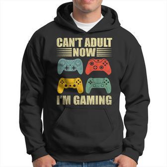 I Can't Adult Now I'm Gaming Gamer Console Hoodie - Thegiftio UK