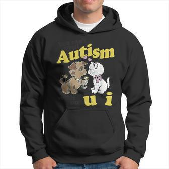 You Can’T Spell Autism Without U I Dog Kiss Cat Hoodie - Seseable