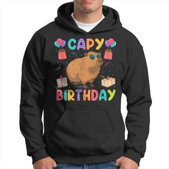 Capy Birthday Capybara Animals Boys Girls Birthday Hoodie - Seseable