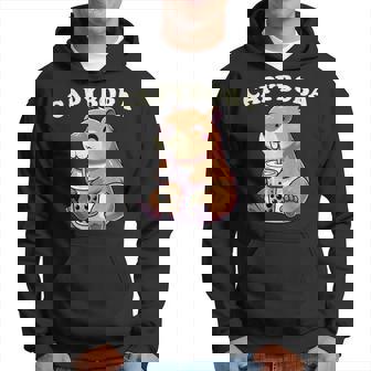 Capybara Capybara Rodent Capyboba Boba Milk Tea Hoodie - Seseable