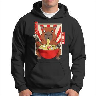 Capybara Rodent Mammals Water Pig Kawaii Ramen Hoodie - Seseable