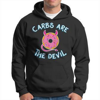 Carbs Are The Devil Donut Diet New Year's Resolution Hoodie - Monsterry DE