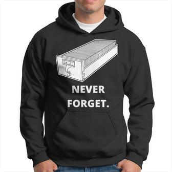 Card Catalog Never Forget Library Librarian Hoodie - Monsterry DE