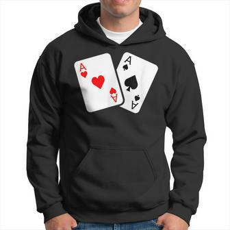 Card Game Spades And Heart As Cards For Skat And Poker Hoodie - Seseable