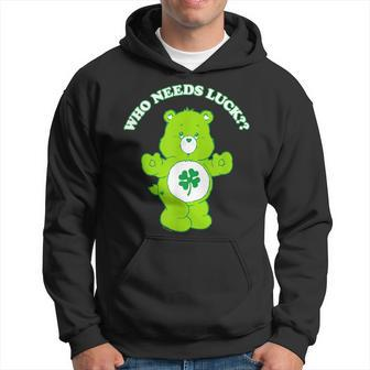 Care Bears St Patrick's Day Good Luck Bear Who Needs Luck Hoodie - Seseable