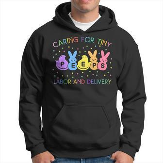 Caring For Tiny Labor And Delivery Bunnies L&D Easter Day Hoodie - Seseable