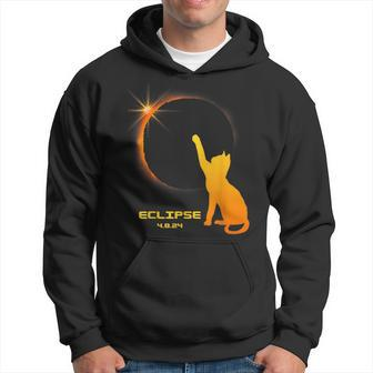 Cat Lovers 2024 Total Solar Eclipse Hoodie - Seseable