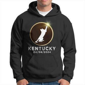 Cat Playing Fire Ring Total Solar Eclipse 2024 Kentucky Hoodie - Monsterry