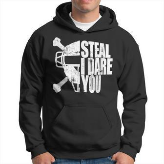 Catcher Steal I Dare You Baseball Hoodie - Monsterry UK