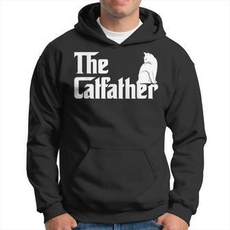 The Catfather Cat Parody Fathers Day Cat Father Hoodie - Thegiftio UK