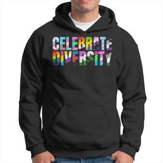 'Celebrate Diversity' Lesbian Gay Colors Lgbtq Pride Flags Hoodie - Thegiftio UK