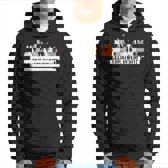 Celebrate Diversity Pet Bunnies For Rabbit Lovers Hoodie | Mazezy