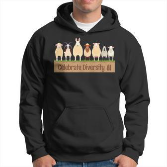 Celebrate Diversity Sheep Breed Types Of Sheep Hoodie - Monsterry