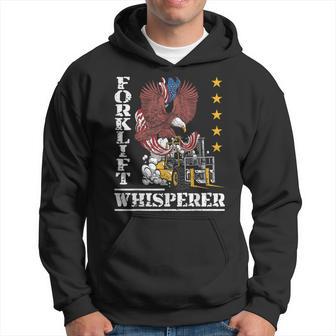 Certified Forklift Truck Operator Vintage American Flag Hoodie - Monsterry