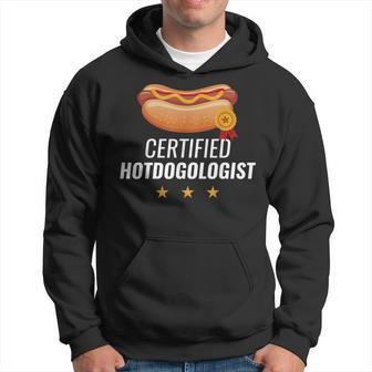 Certified Hotdogologist Hot Dog Hotdog Hoodie - Thegiftio UK