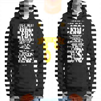 C'est Qui Le Patron C'est Moi Le Boss Humour Original Sweat à capuche - Cadeauxyz