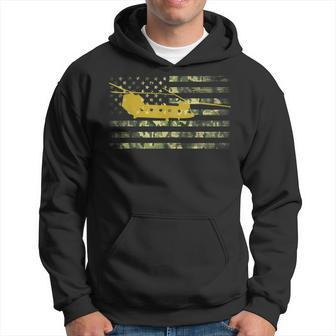 Ch-47 Chinook Camo Flag Military Helicopter Hoodie - Monsterry DE