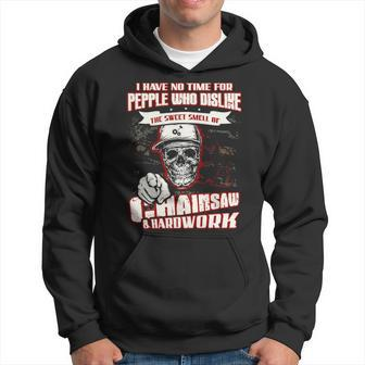 Chainsaw And Hard Work Logger Hoodie | Mazezy
