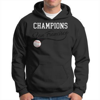 Champions San Francisco Baseball Fan Retro Vintage Graphic Hoodie - Monsterry AU